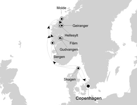 Fiordy Norweskie - Kopenhaga - Silver Spirit