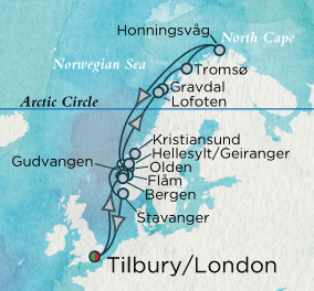 Fiordy Norweskie - Londyn - Crystal Serenity