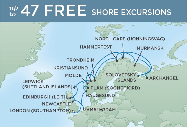 Fiordy Norweskie - Southampton - Seven Seas Navigator