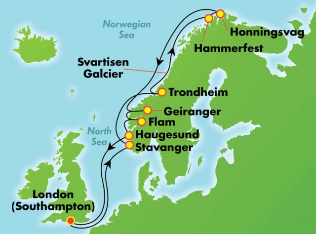 Fiordy Norweskie ALL INCLUSIVE - Southampton - Norwegian Sp..