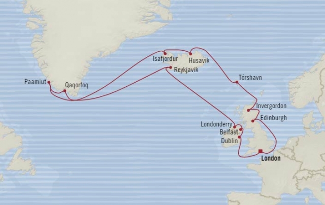 Grenlandia, Islandia - Southampton - Nautica