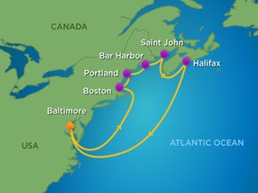 Kanada, Nowa Anglia - Baltimore - Grandeur 0f the Seas