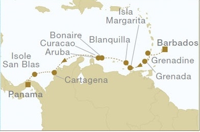Kanał Panamski - Bridgetown - Royal Clipper