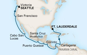 Kanał Panamski - Fort Lauderdale - Amsterdam