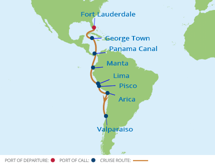 Kanał Panamski - Fort Lauderdale - Celebrity Infinity