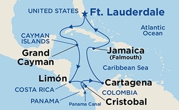 Kanał Panamski - Fort Lauderdale - Island Princess