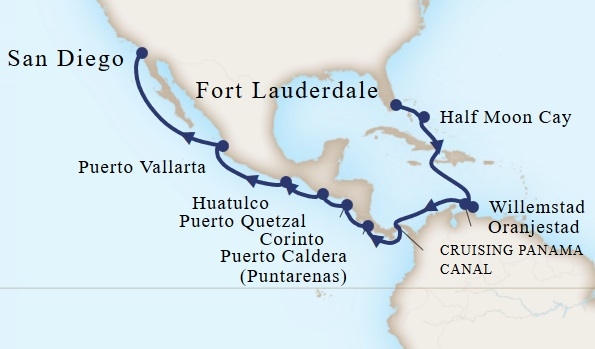 Kanał Panamski - Fort Lauderdale - Rotterdam