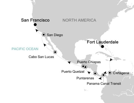 Kanał Panamski - Fort Lauderdale - Silver Whisper