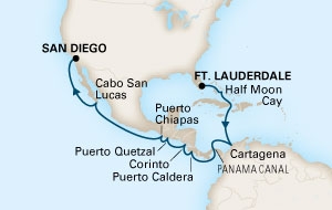 Kanał Panamski - Fort Lauderdale - Westerdam