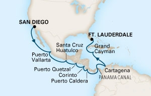 Kanał Panamski - Fort Lauderdale - Westerdam