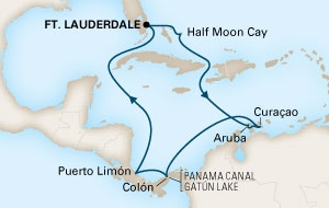 Kanał Panamski - Fort Lauderdale - Zuiderdam