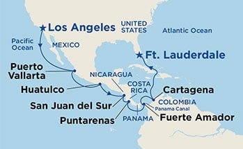 Kanał Panamski - Los Angeles - Coral Princess