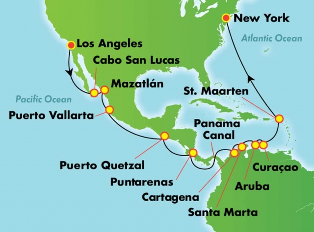 Kanał Panamski ALL INCLUSIVE - Los Angles - Norwegian Bliss