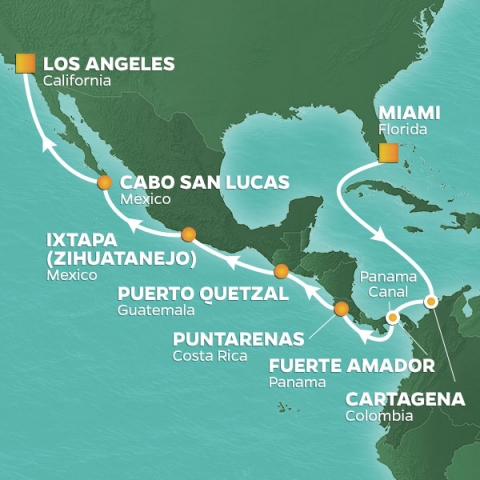 Kanał Panamski - Miami - Azamara Journey