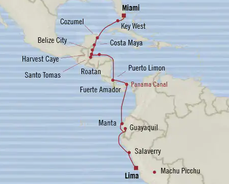 Kanał Panamski - Miami - Marina