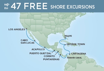 Kanał Panamski - Miami - Seven Seas Navigator