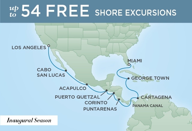 Kanał Panamski - Miami - Seven Seas Splendor