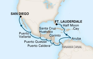 Kanał Panamski - San Diego - Oosterdam