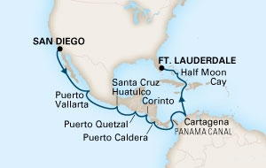 Kanał Panamski - San Diego - Volendam