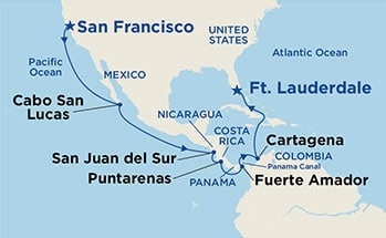 Kanał Panamski - San Francisco - Coral Princess