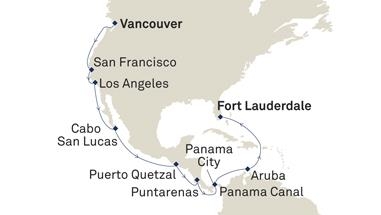Kanał Panamski - Vancouver  - Queen Elizabeth