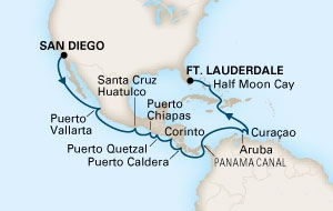 Kanał Panamski- San Diego- Amsterdam