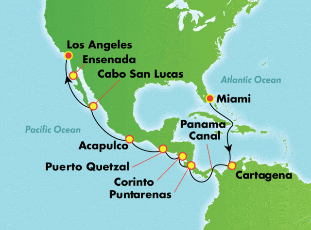 Kanał Panamski ALL INCLUSIVE - Miami - Norwegian Sun
