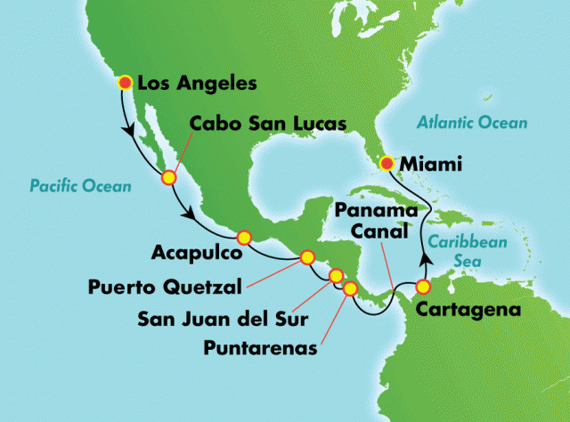 Kanał Panamski ALL INCLUSIVE - Los Angeles - Norwegian Sun