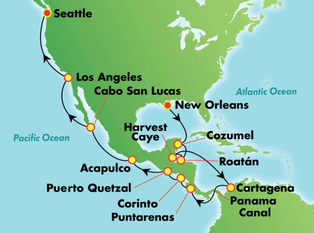 Kanał Panamski ALL INCLUSIVE - Nowy Orlean - Norwegian Pea..