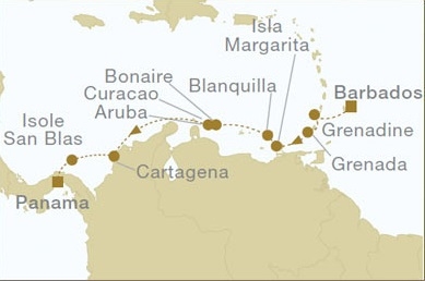 Kanał Panamski - Barbados - Star Flyer