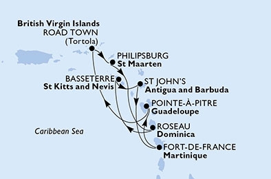 Karaiby - Fort de France - MSC Preziosa