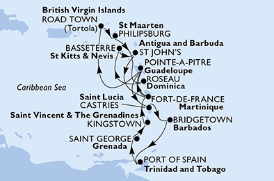 Karaiby - Fort de France - MSC Poesia