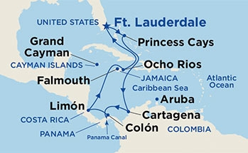 Kanał Panamski - Fort Lauderdale -Caribbean Princess
