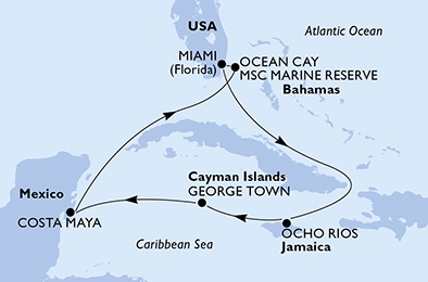 Karaiby - Miami - MSC Meraviglia