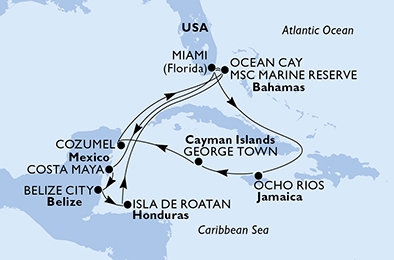 Karaiby - Miami - MSC Meraviglia