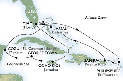 Karaiby- Miami- MSC Divina