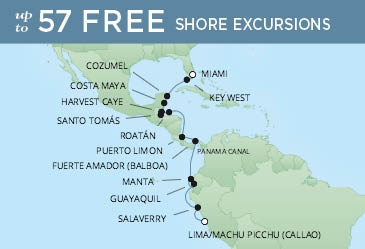 Kanał Panamski - Miami- Seven Seas Mariner