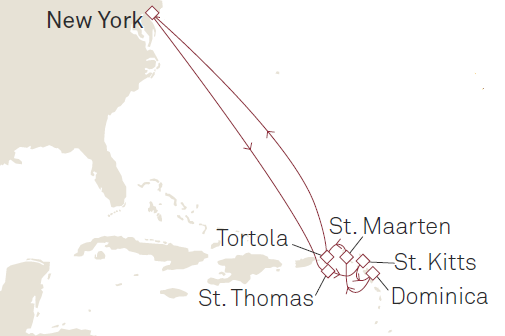 Karaiby- Nowy Jork- Queen Mary 2