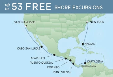 Kanał Panamski - San Francisco- Seven Seas Mariner