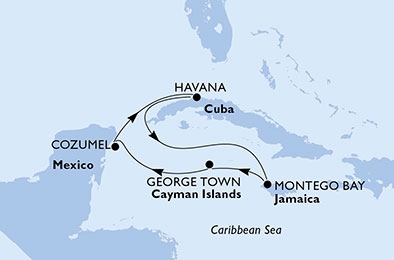 Karaiby, Kuba - Hawana - MSC Opera