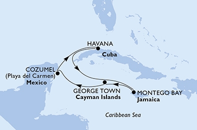 Kuba, Hawana - Cozumel - MSC Opera