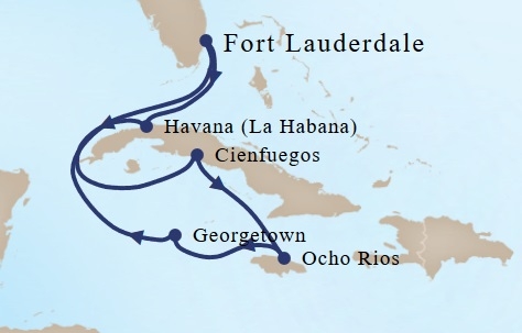 Kuba, Hawana - Fort Lauderdale - Veendam