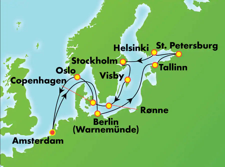 Morze Bałtyckie - Amsterdam - Norwegian Jade