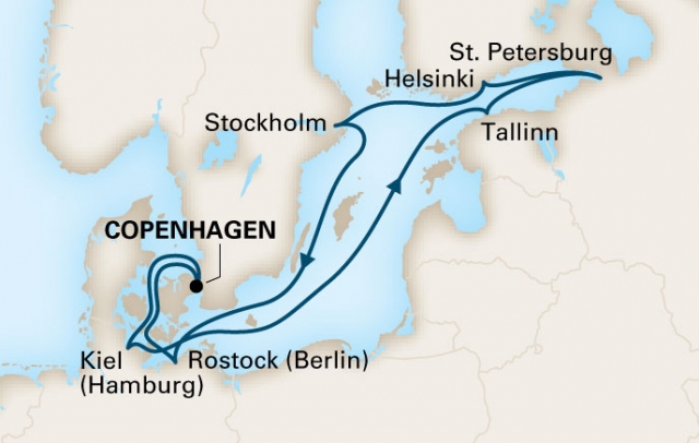 Morze Bałtyckie - Kopenhaga - Eurodam 