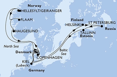 Fiordy i Morze Bałtyckie - Kopenhaga - MSC Meraviglia