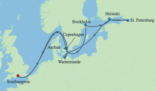 Morze Bałtyckie - Southampton - Celebrity Silhouette