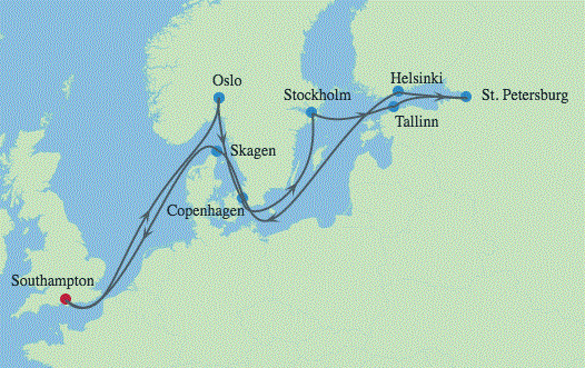 Morze Bałtyckie - Southampton - Celebrity Silhouette
