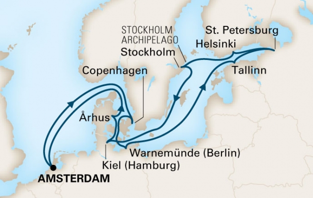 Morze Bałtyckie- Amsterdam- Koningsdam