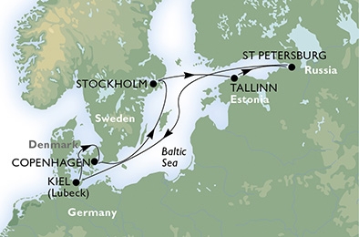 Morze Bałtyckie- Kopenhaga- MSC Fantasia