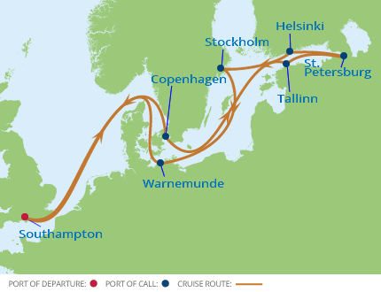 Morze Bałtyckie- Southampton- Celebrity Eclipse